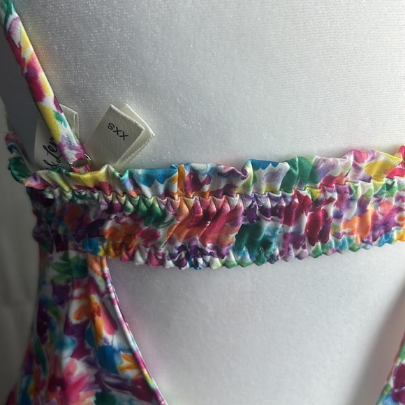 For Love and Lemons Watercolor Floral Dress - Picture 5 of 6